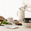 vaisselle porcelaine blanc et noir