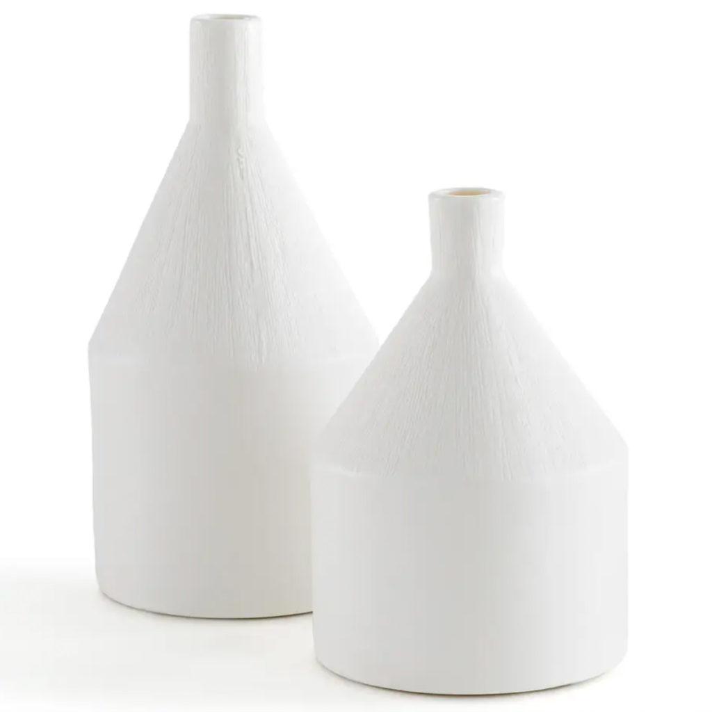vase arty blanc