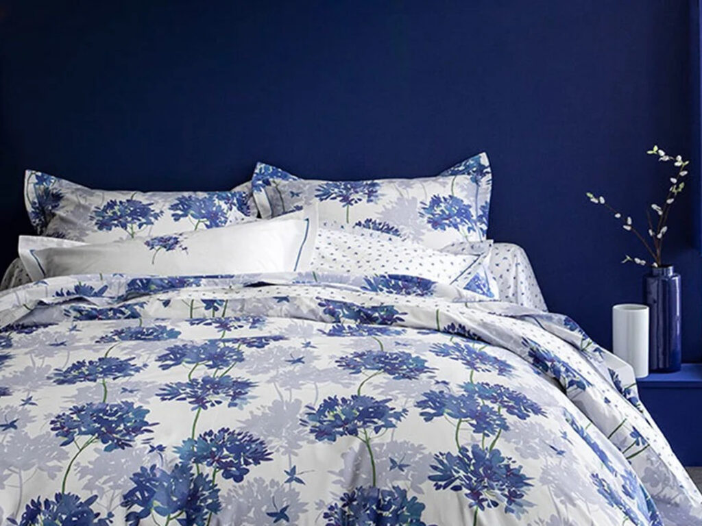 chambre bleu indigo