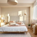 une chambre couleur nude
