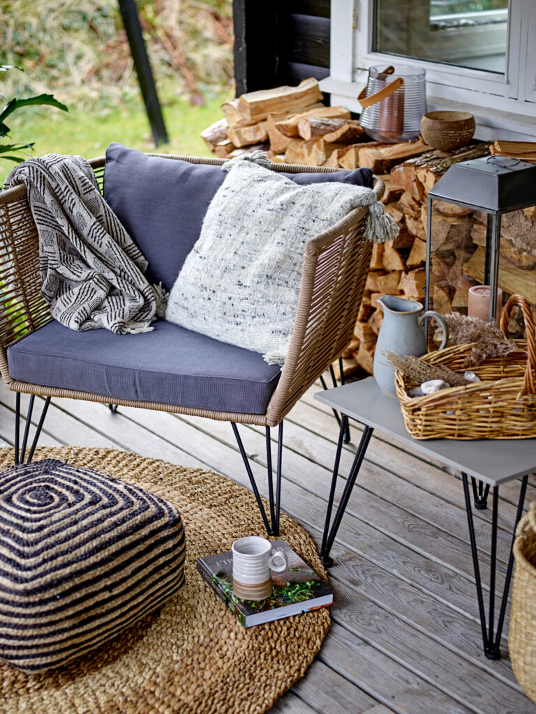 fauteuil extérieur imitation rotin