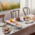 set de table motif vichy