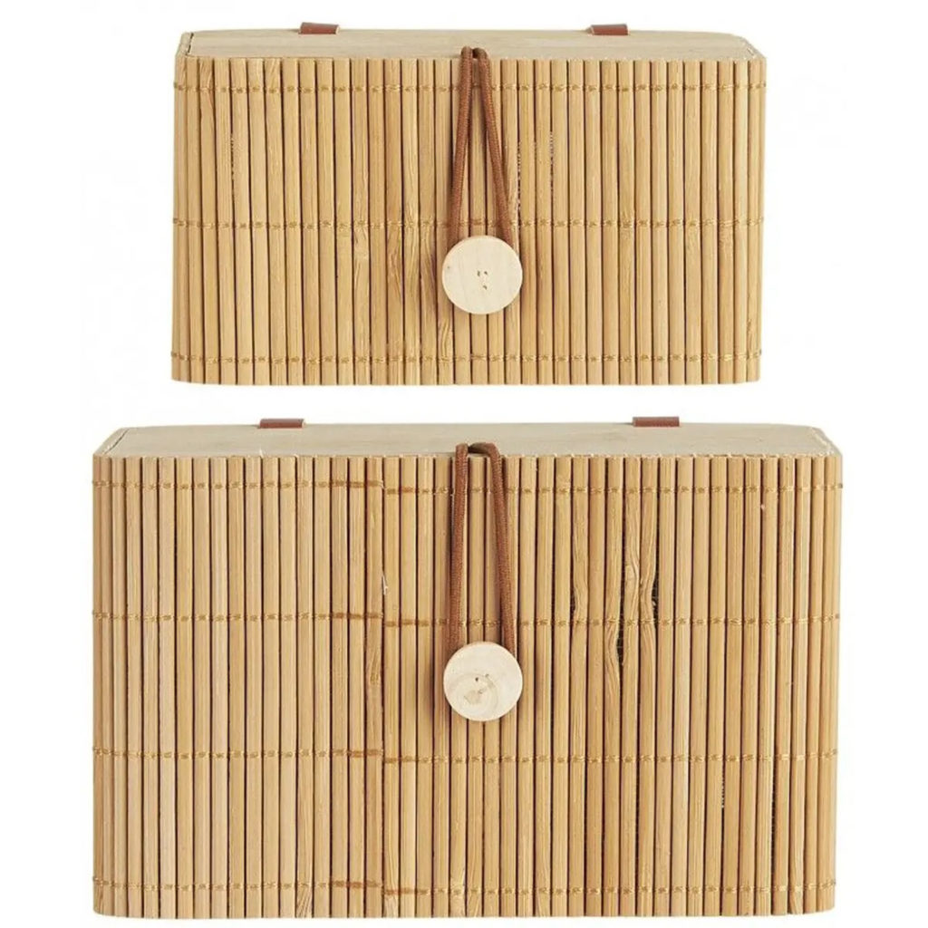 boîtes en bambou