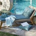 salon de jardin vert et bleu
