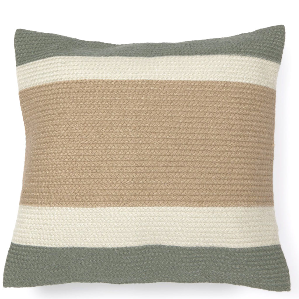 coussin extérieur beige vert