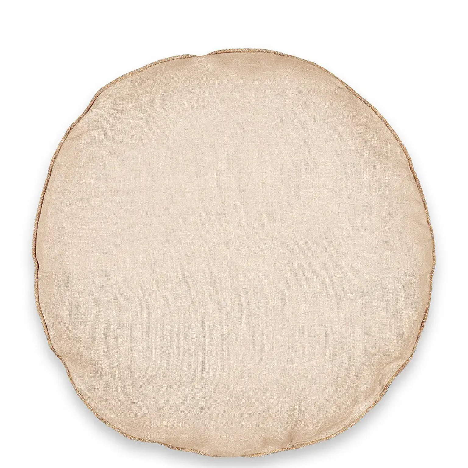 coussin rond nude en lin