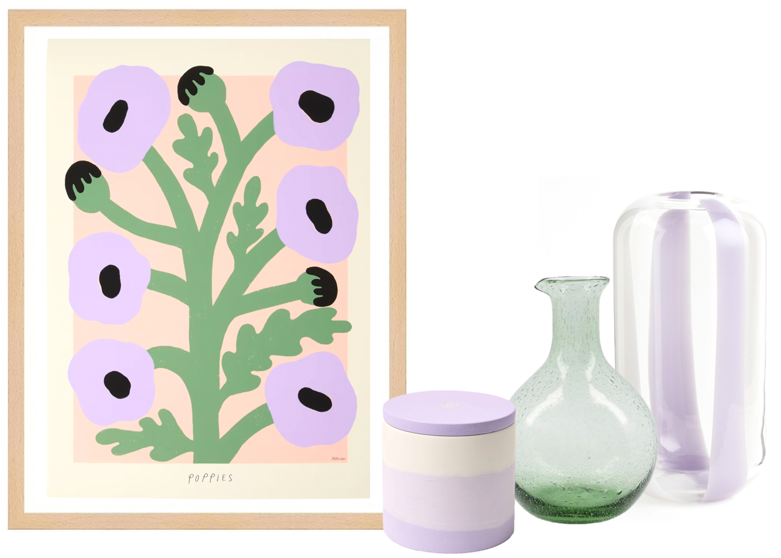 déco lilas et vert