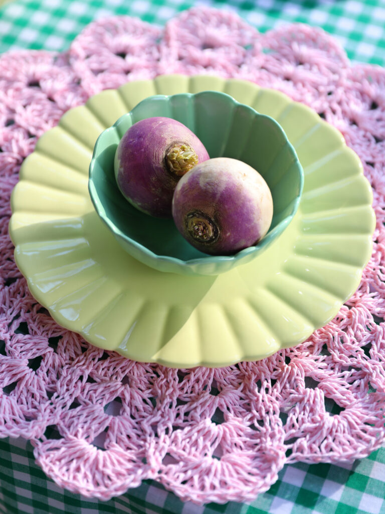 déco table lilas et vert