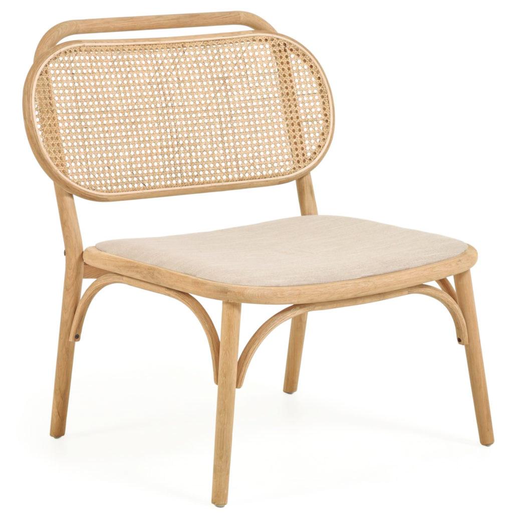 fauteuil bois et cannage