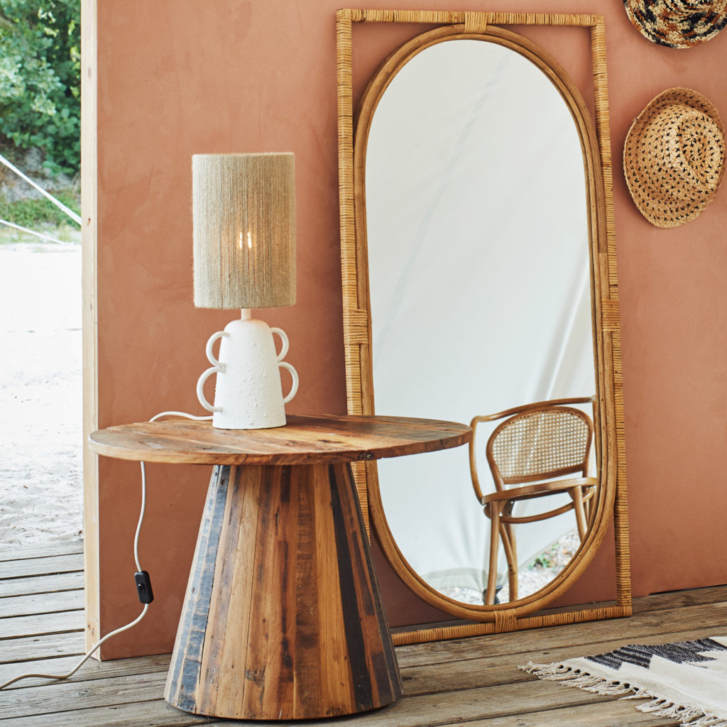 lampe arty céramique blanche