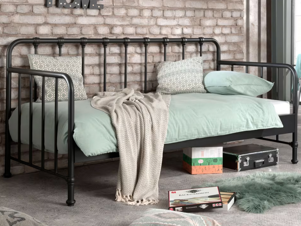lit enfant métal noir