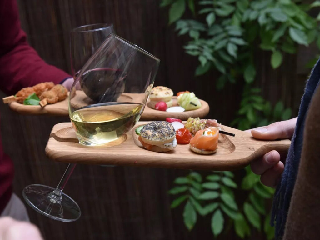 planche apéritif porte verre