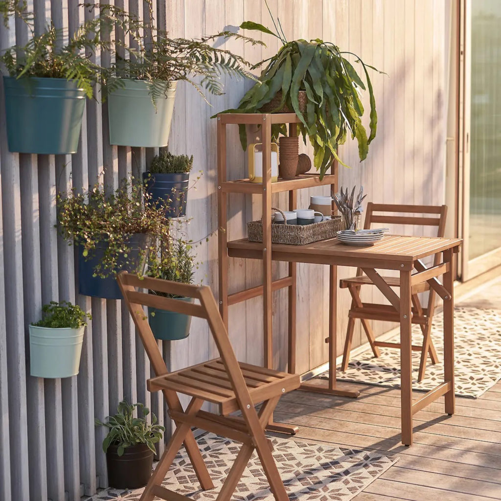 table de balcon rabattable