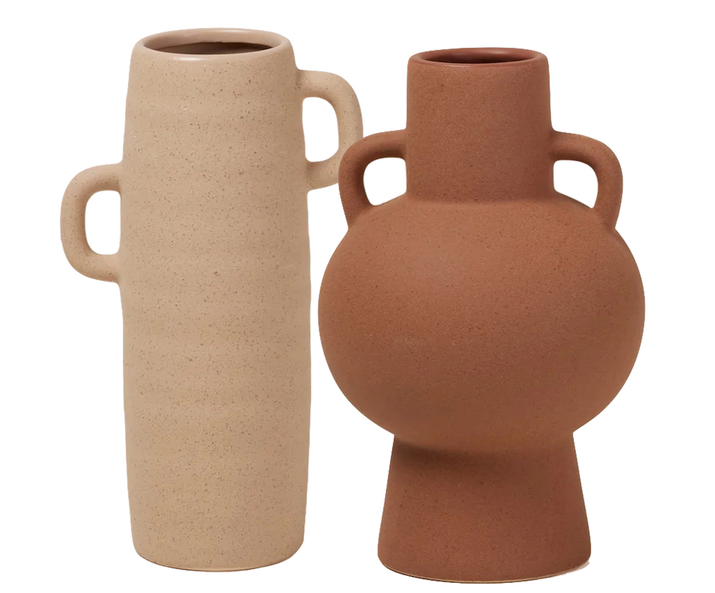 vase à anses terracotta