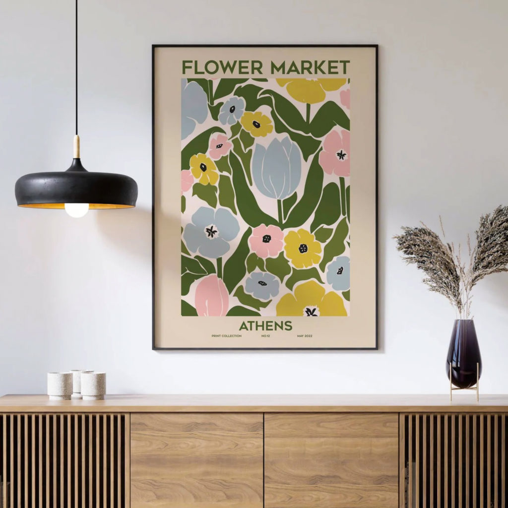affiche flower market