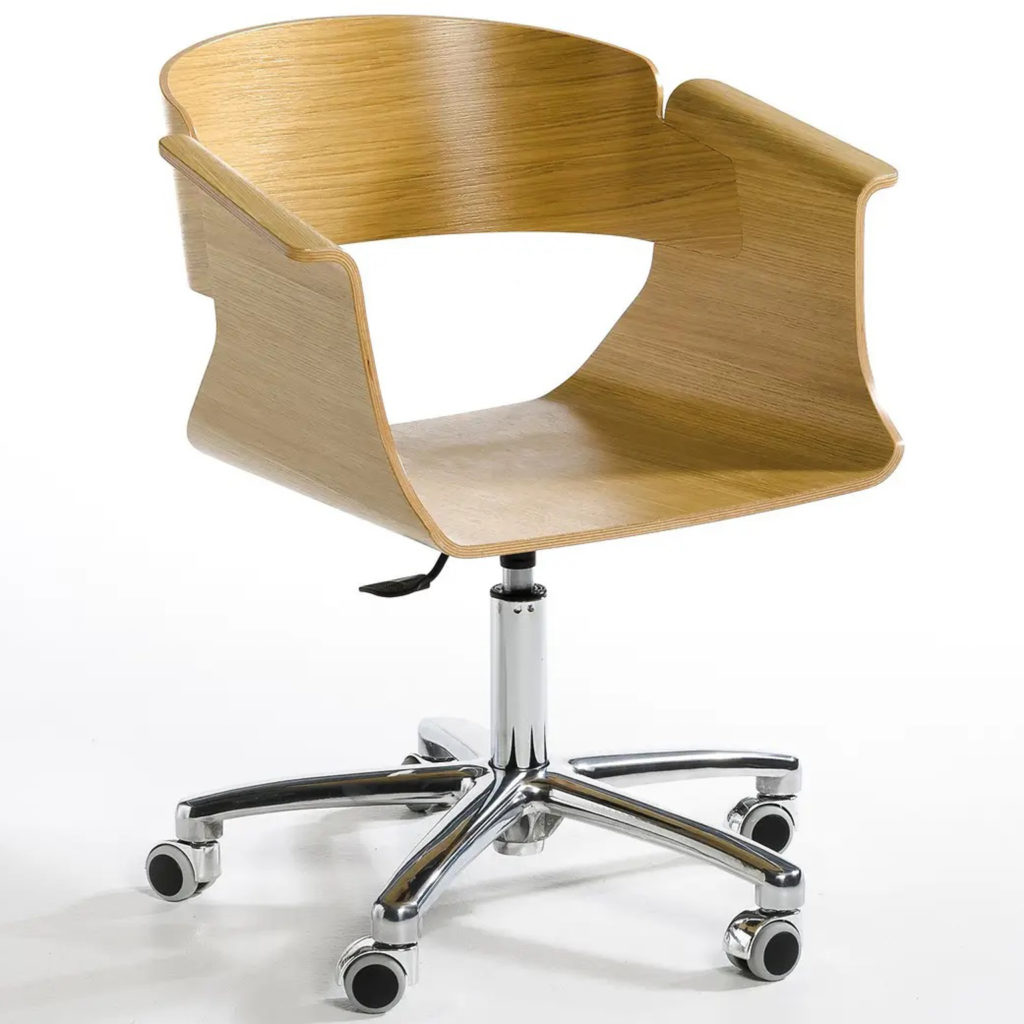 chaise de bureau design bois