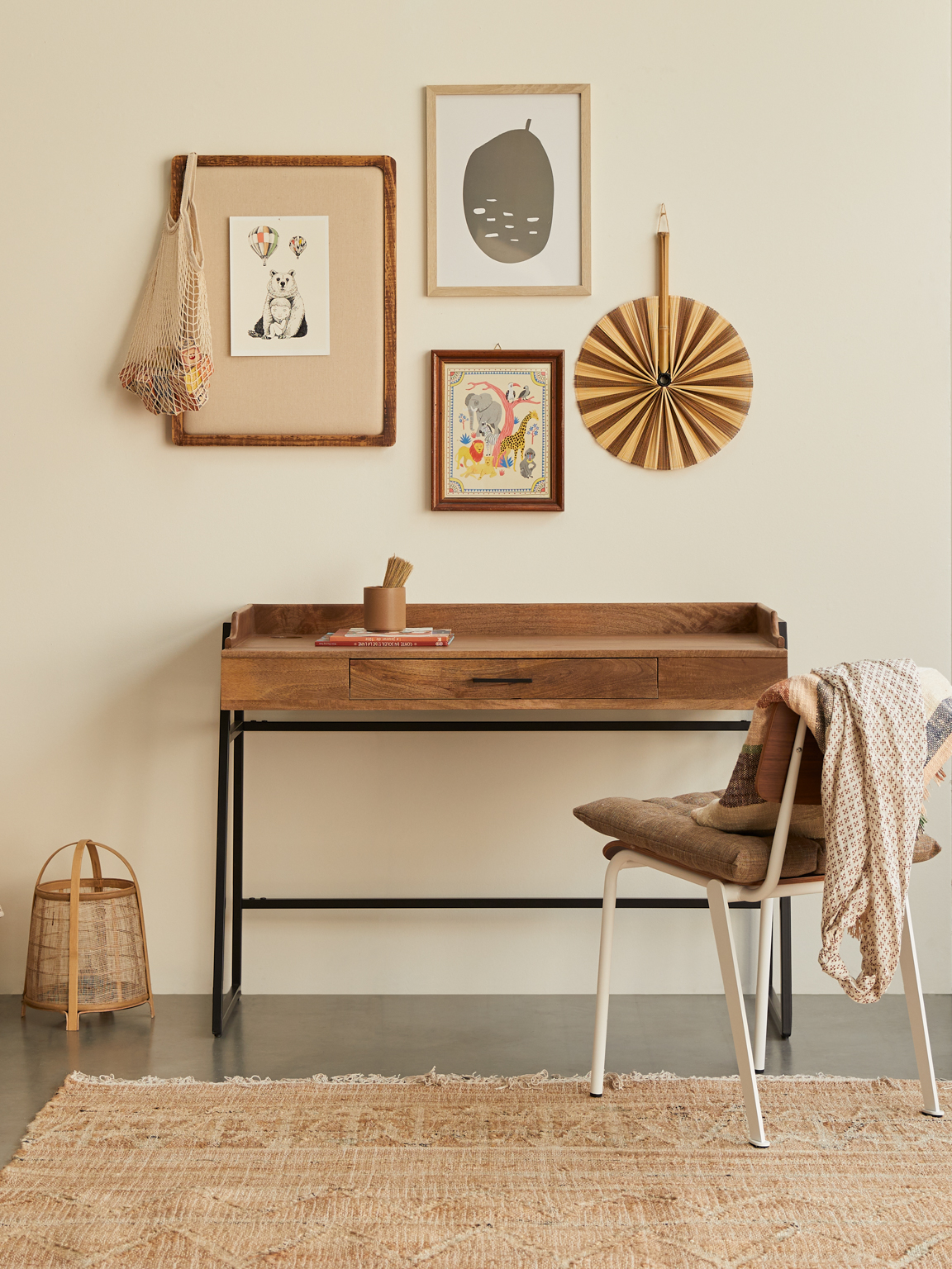 bureau enfant bois massif