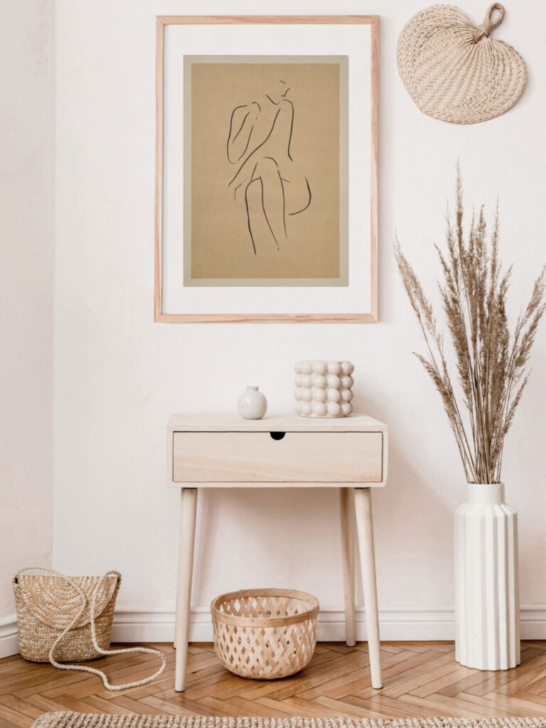 entrée maison déco neutre