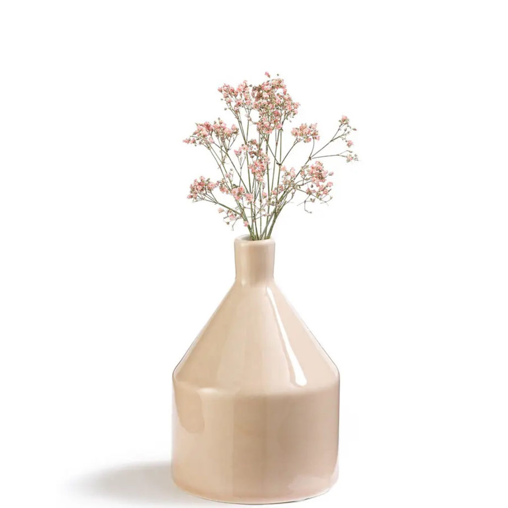 vase en céramique rose