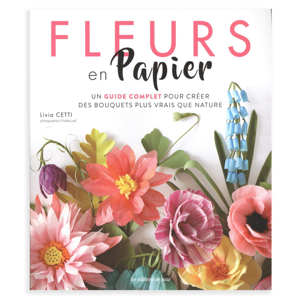 livre fleurs en papier