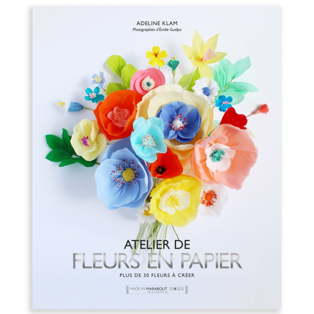 livre fleurs en papier