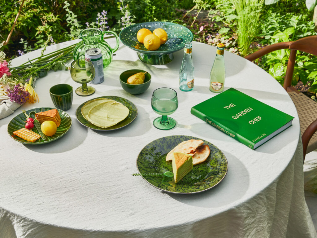 vaisselle verte table