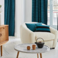salon déco bleu canard