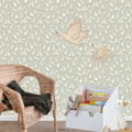 papier peint motif oie enfant