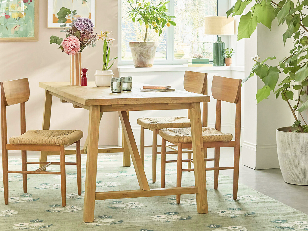 table extensible à rallonge intégrée