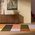 tapis carreaux multicolroe