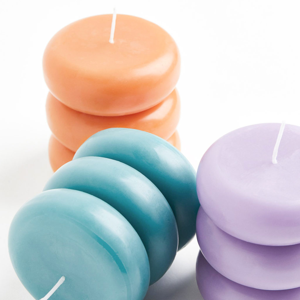 bougie design couleur