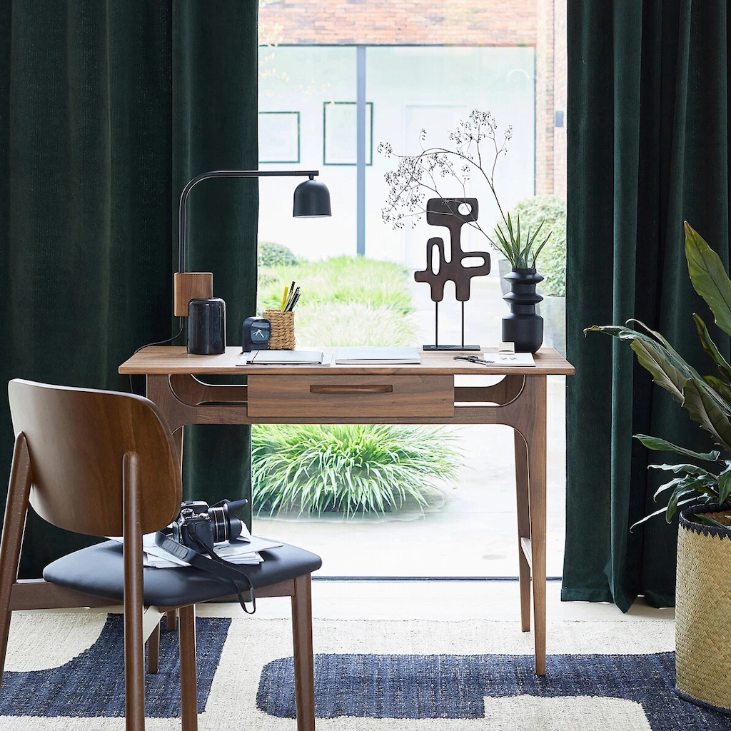 bureau noyer vintage