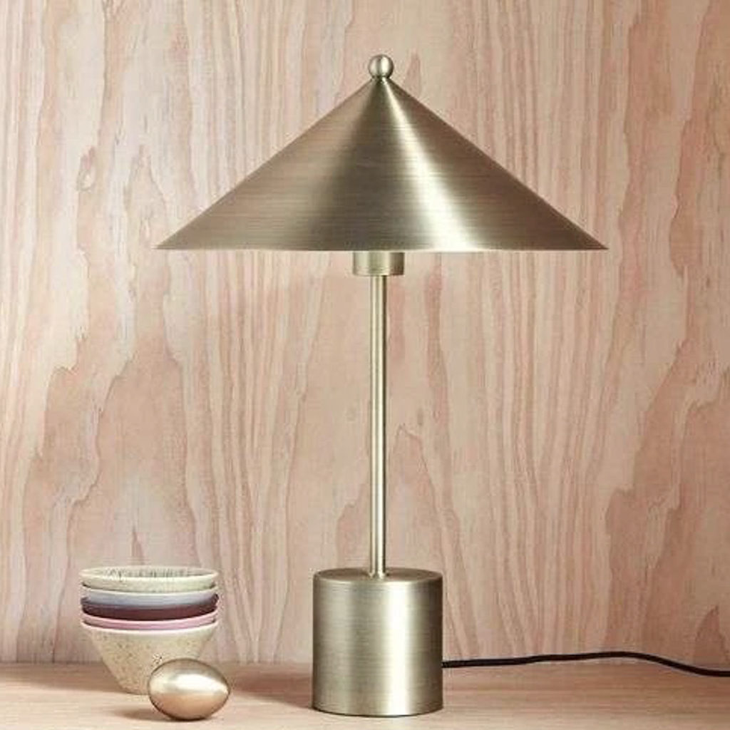 cadeau femme lampe laiton