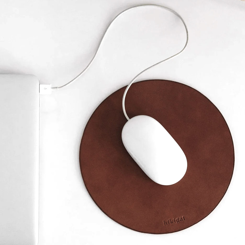 cadeau homme tapis de souris en cuir