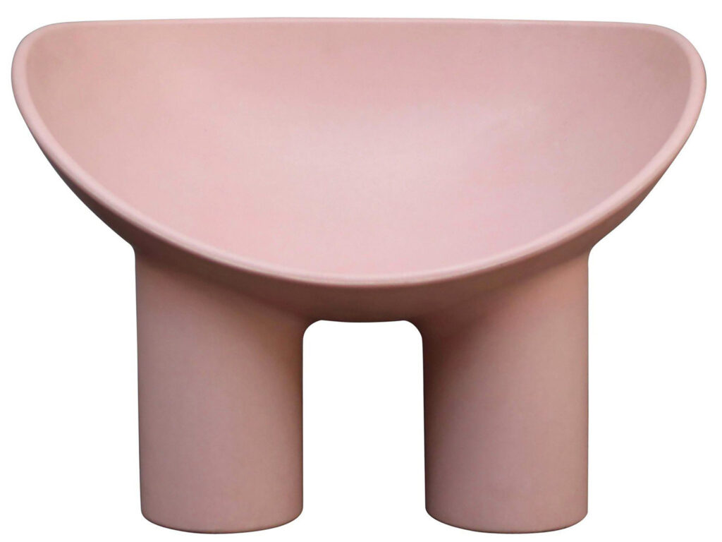 fauteuil roly poly rose