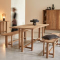 table de repas en bois recyclé