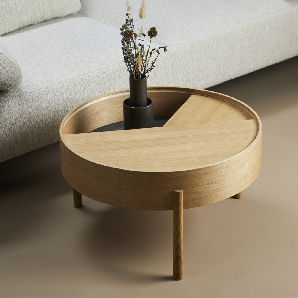 table basse coffre ronde
