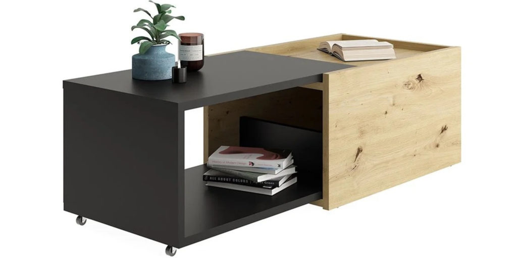 table basse gain de place extensible