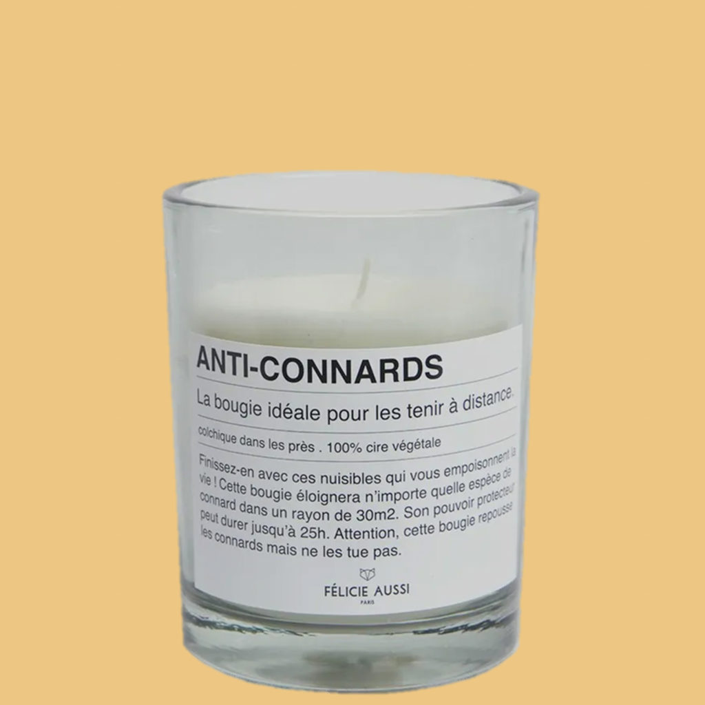 bougie parfumée anti-connards