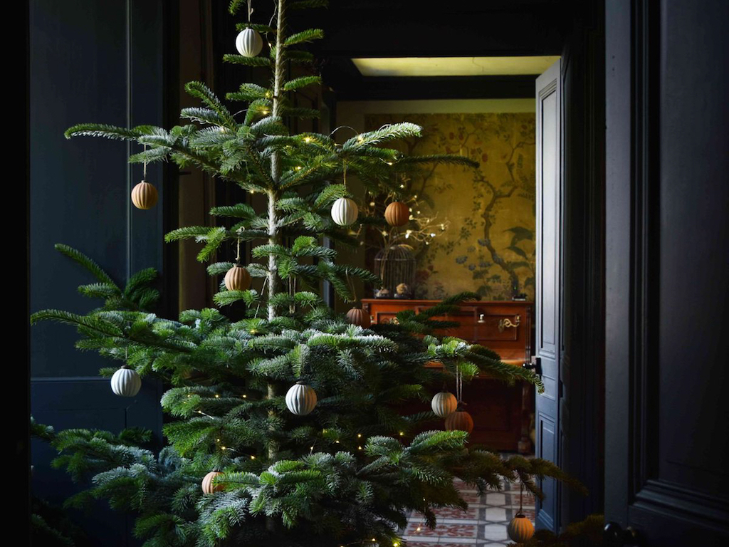 boule de Noël en terre cuite