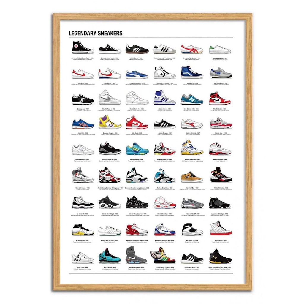 affiche sneakers mythiques