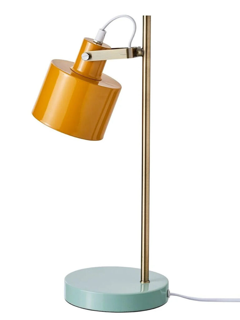 lampe enfant métal jaune et vert