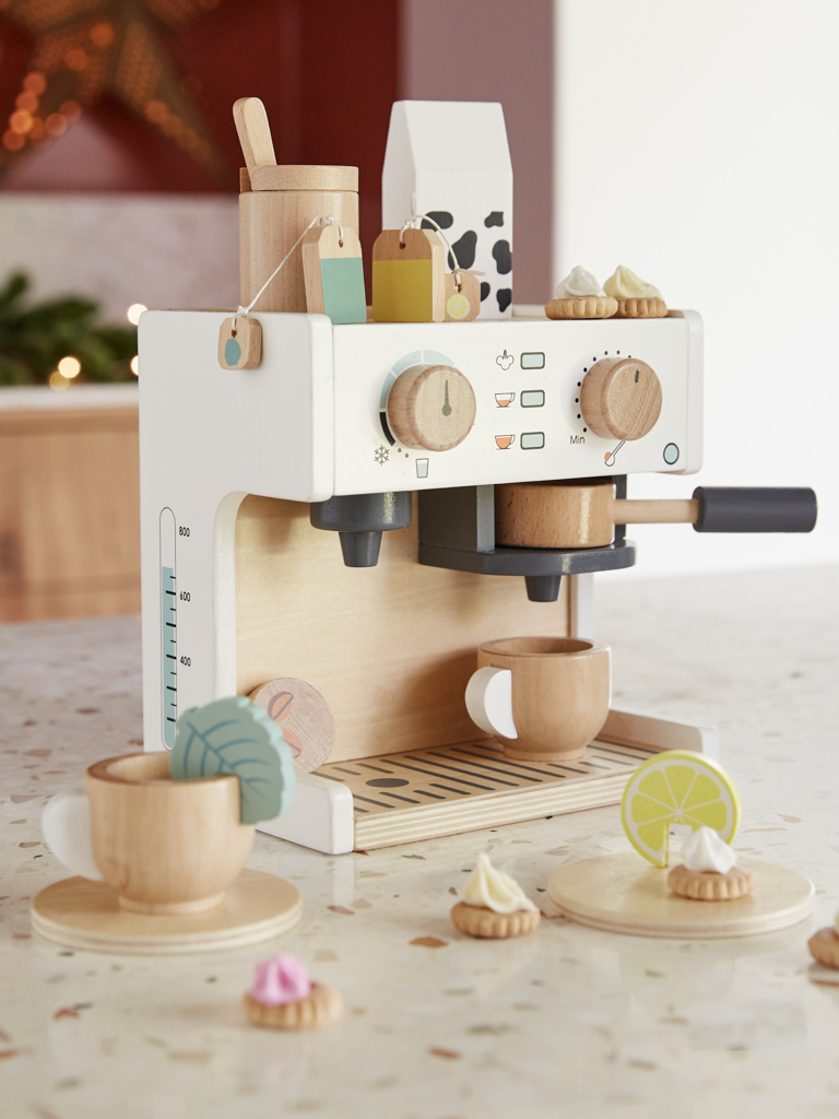 machine à café en bois jouet enfant