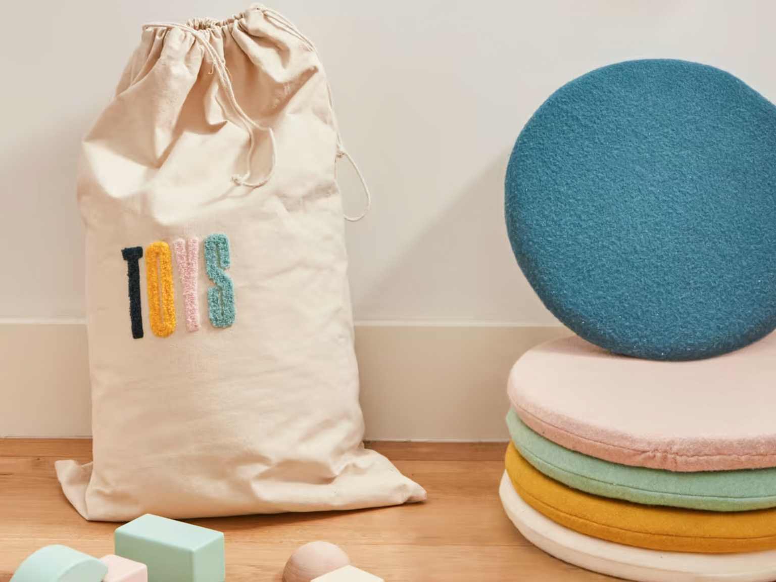 sac à jouets en tissu