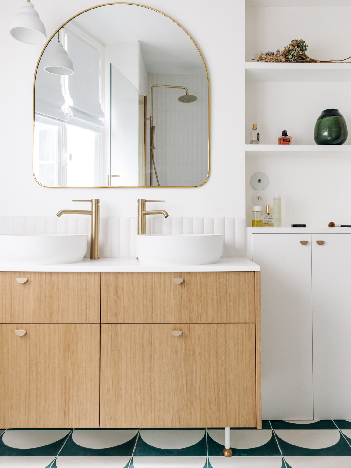 meubles salle de bain personnalisés avec façades bocklip