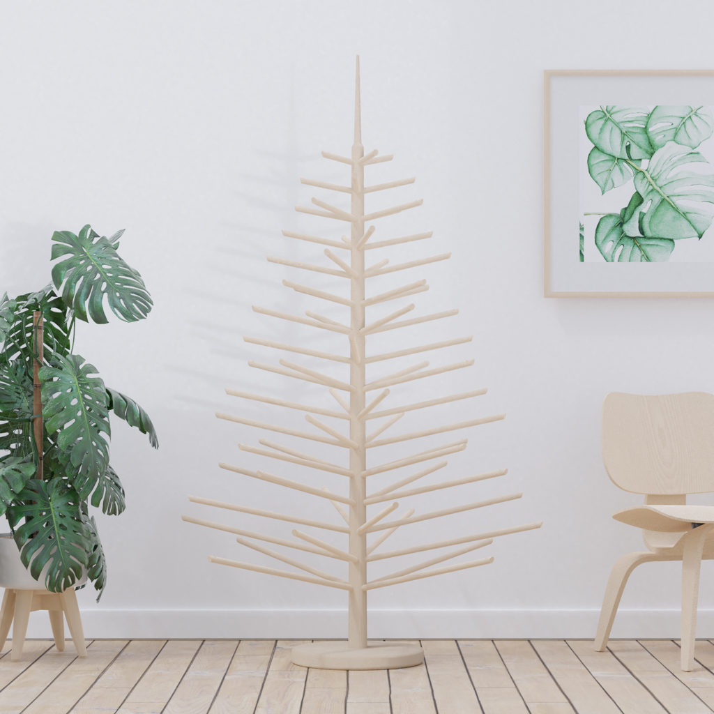 sapin de noël en bois démontable