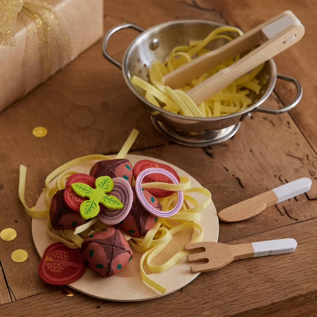 set pâtes en peluche jouet enfant