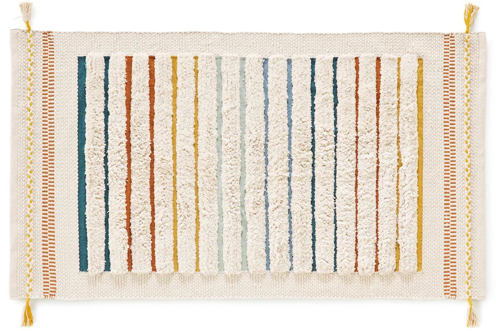 tapis berbère enfant rayures multicolores