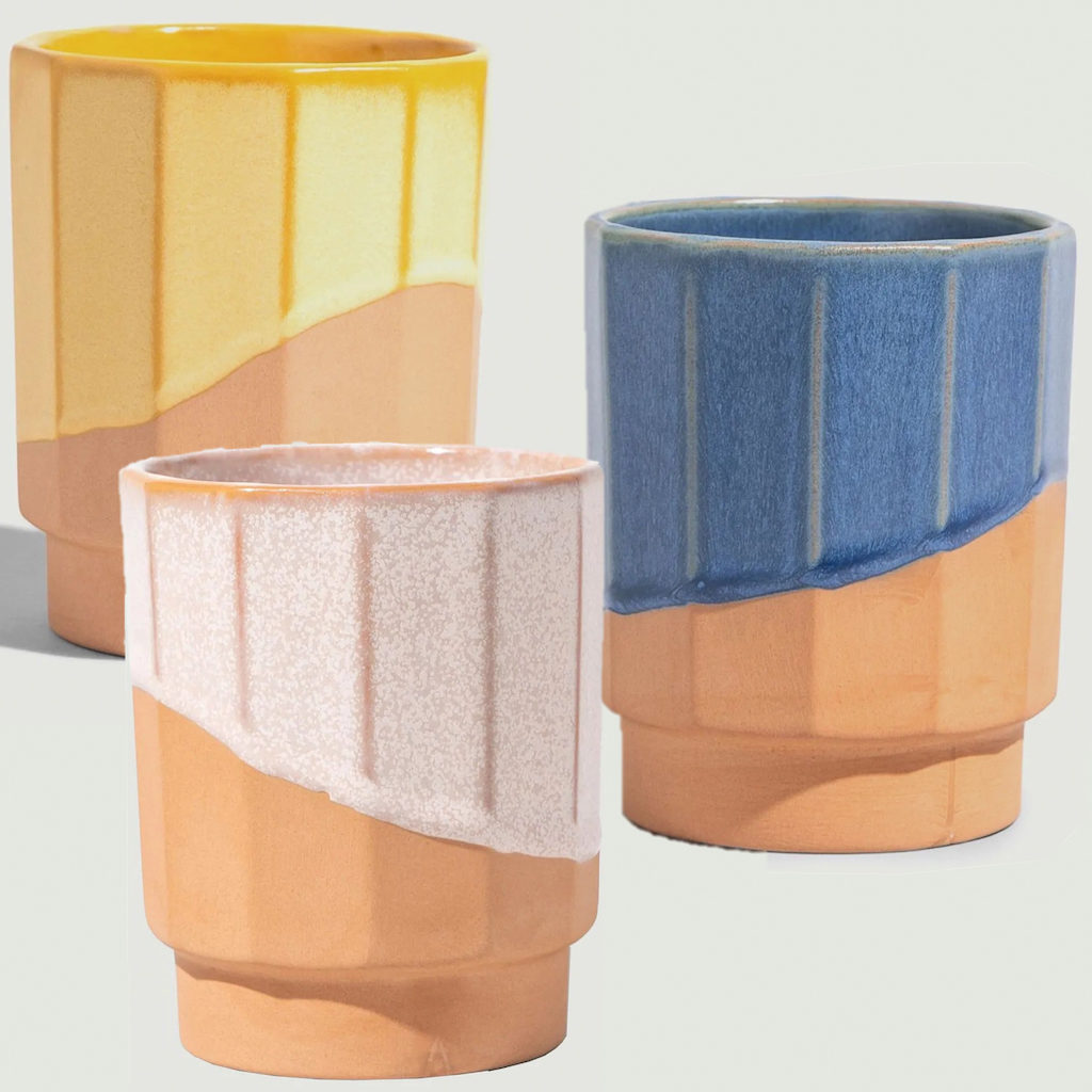 tasse en céramique empilable