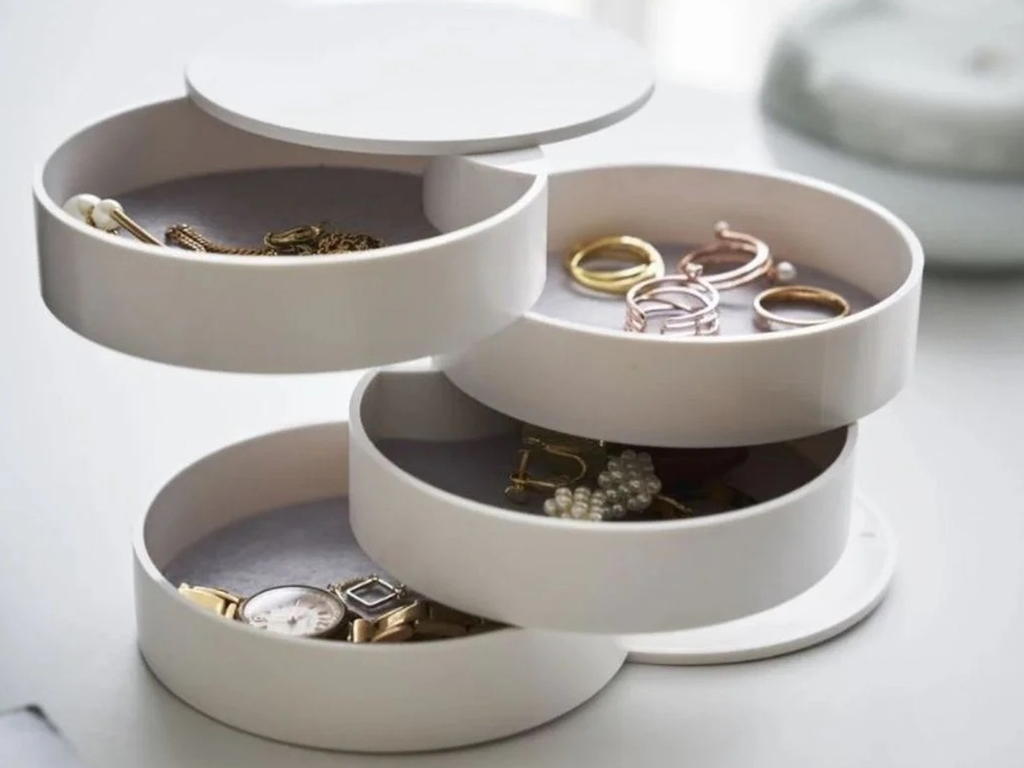 boîte à bijoux ronde